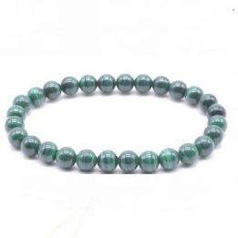 Pulsera 6mm Malaquita Oscura